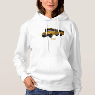 Moletom Ilustração de desenho animado de ônibus escolar