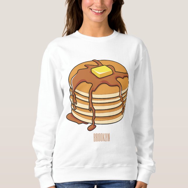 Moletom Ilustração de desenho animado de Pancake (Frente)