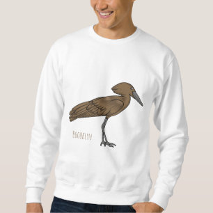 Moletom Ilustração de desenho animado de pássaros Hamerkop