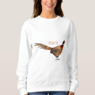 Moletom Ilustração de desenho animado de pheasant de pesco