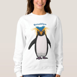 Moletom Ilustração de desenho animado de pinguim macarrão
