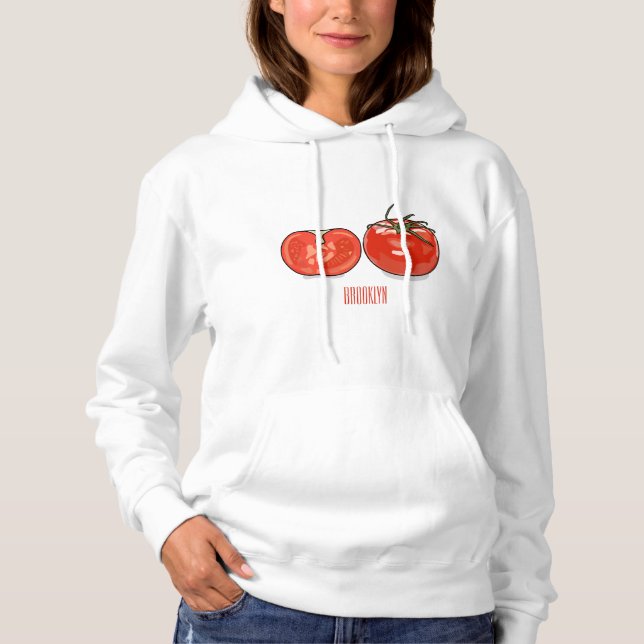 Moletom Ilustração de desenho animado de tomate (Frente)