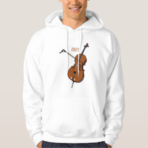 Moletom Ilustração de desenho animado de violoncelo