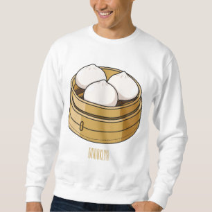 Moletom Ilustração de desenho animado Dim sum