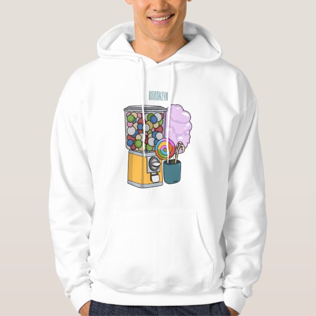 Moletom Ilustração de desenho animado doce (Frente)