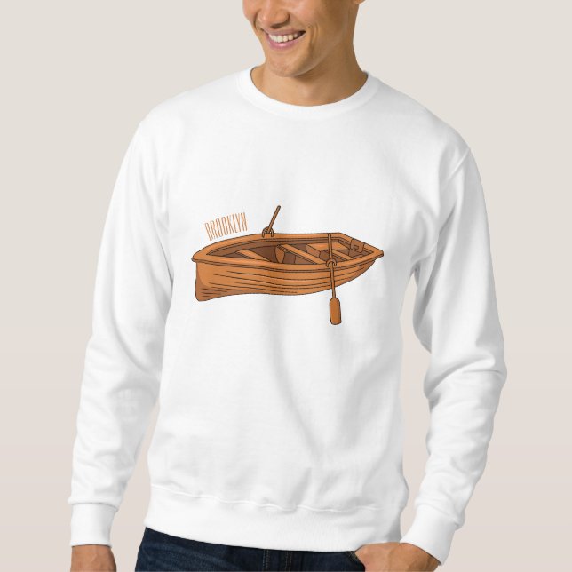 Moletom Ilustração de desenho animado em Rowboat (Frente)