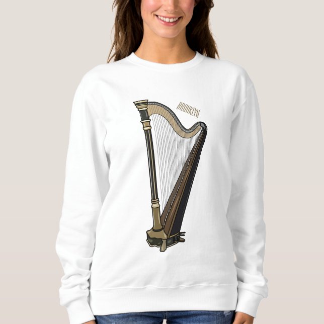 Moletom Ilustração de desenho animado Harp (Frente)