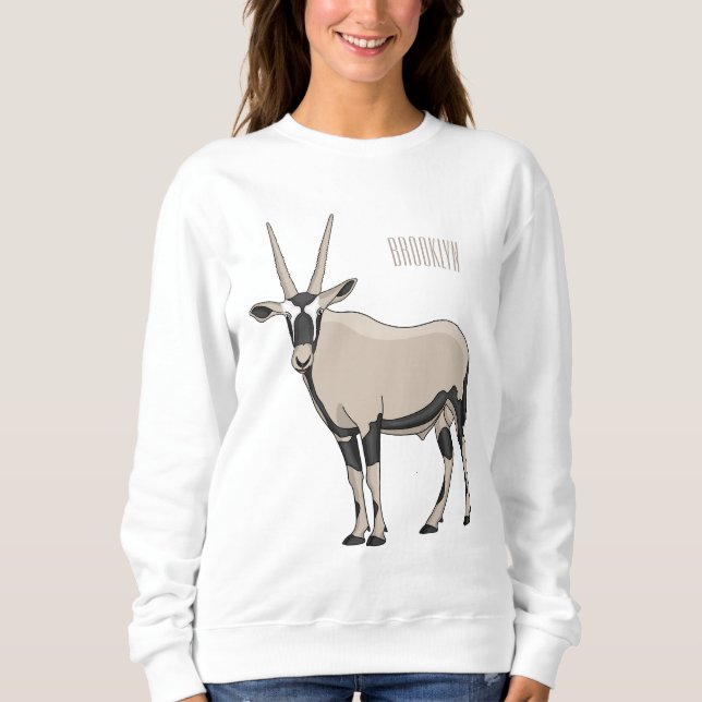 Moletom Ilustração de desenho animado Oryx (Frente)