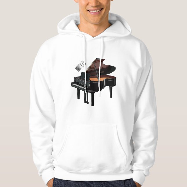 Moletom Ilustração de desenho animado Piano (Frente)