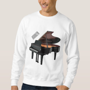 Moletom Ilustração de desenho animado Piano