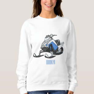 Moletom Ilustração de desenho animado Snowmobile