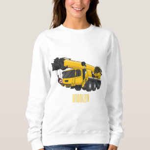 Moletom Ilustração de desenho de caminhão de guindaste