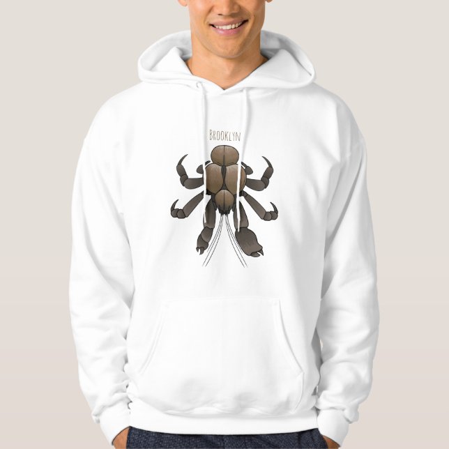 Moletom Ilustração de desenho de caranguejo de coco (Frente)