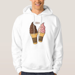 Moletom ilustração de desenho de cone de sorvete