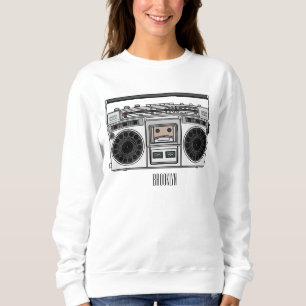 Moletom Ilustração de desenho de rádio