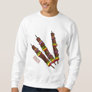 Moletom Ilustração de desenho do Kebab ou kabob