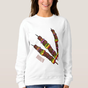 Moletom Ilustração de desenho do Kebab ou kabob