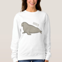 Ilustração de desenho do selo elefante