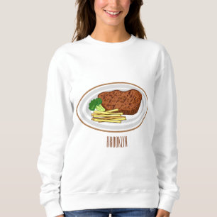 Moletom Ilustração de desenho em bife