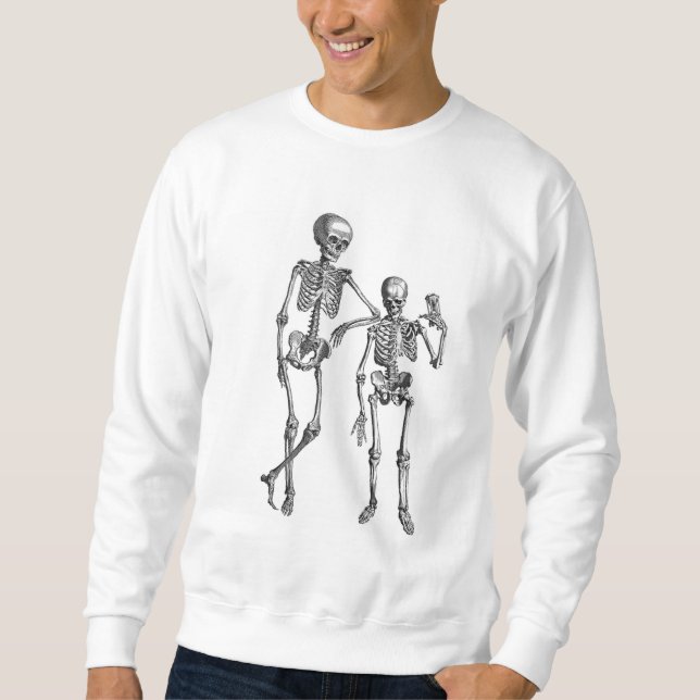 Moletom Ilustração de Esqueletos Dançantes  (Frente)