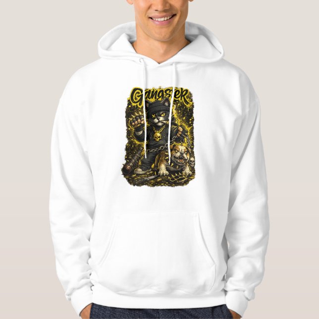 Moletom Ilustração de Gato Streetwear (Frente)