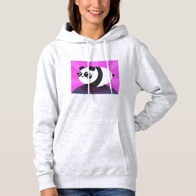 Moletom Ilustração de panda design de capuz (Frente)