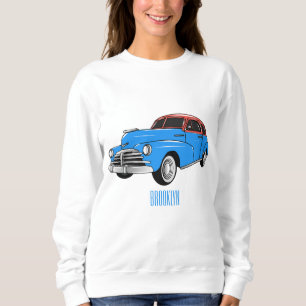 Moletom Ilustração do desenho animado Classic car 1948