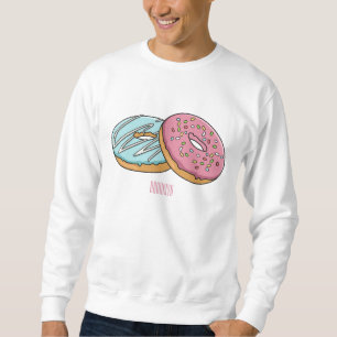 Moletom ilustração do desenho animado de rosquinha