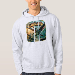 Moletom Ilustração do Owligator – Coruja Jacaré Engraçado 
