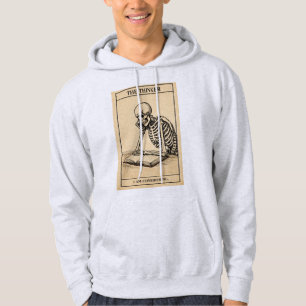 Moletom Ilustração do Pensador Esqueleto