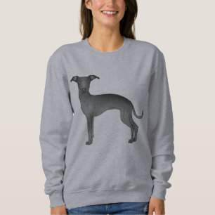 Moletom Ilustração em desenho animado do cão galgo italian
