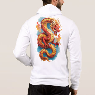 Moletom Ilustração Fiery do Dragão Vermelho Chinês-67561