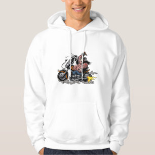 Moletom Ilustração Gráfica de Motocicleta Vintage - Retro