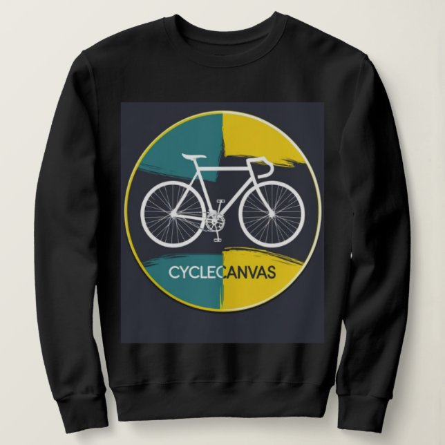 Moletom Ilustração Mínima de Bicicleta –  (Frente do Design)