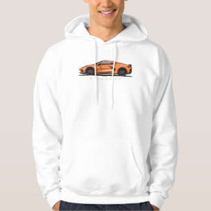 Moletom Ilustração preta do Chevy Corvette C8