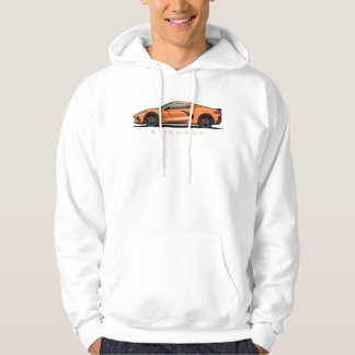 Moletom Ilustração preta do Chevy Corvette C8