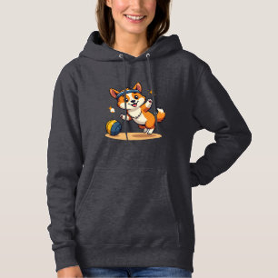 Moletom Ilustração Vetorial de Cachorro Corgi Vintage Joga