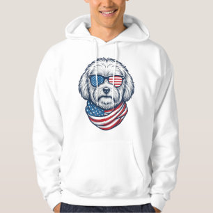 Moletom Ilustração Vetorial de Cachorro Fofinho Patriota_1