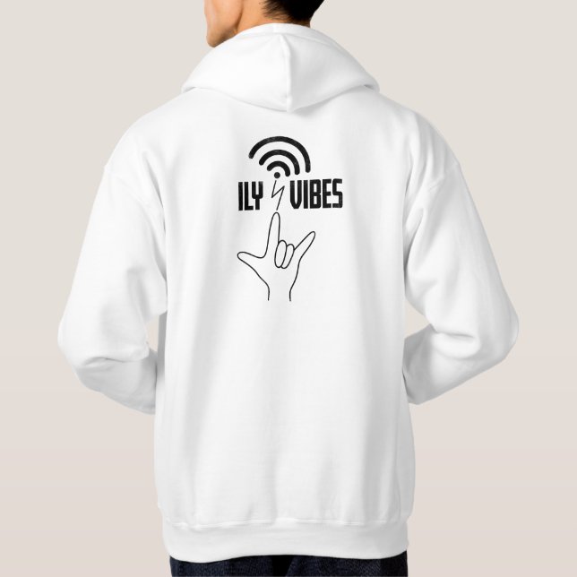 Moletom ILY Vibes - Design ASL  (Verso)