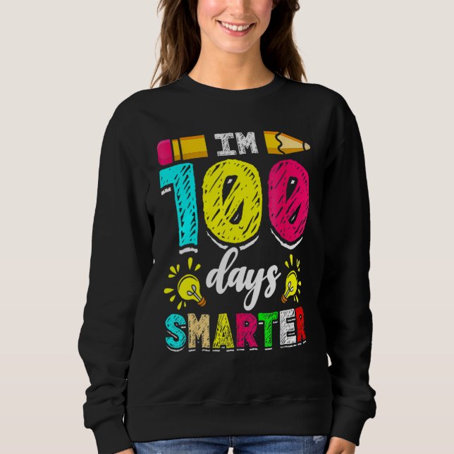 Moletom I'm 100 Days Smarter Student 100th School Day Chal (Frente)
