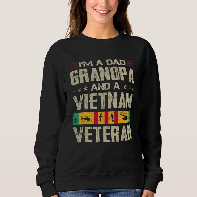 Moletom I'm A Dad Grandpa And Vietnam Veteran Father's Day (Frente)