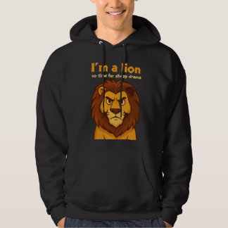 Moletom im a lion No Time for Sheep Drama chrismas Hoodie