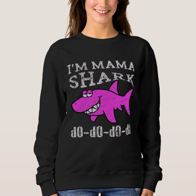 Moletom Im a Mama Shark Mommy Shark (Frente)