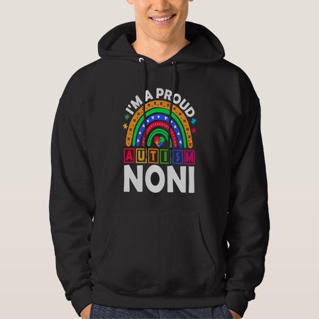 Moletom I'm a Proud Autism Noni  Rainbow Autism Awareness (Frente)