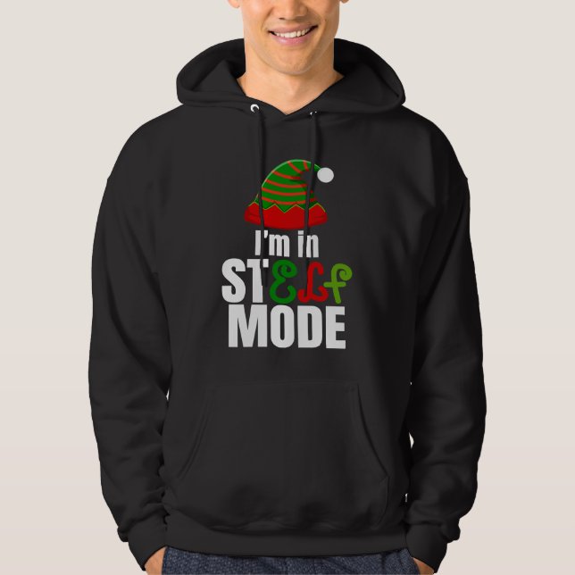 Moletom I'm in StELF mode Cute Christmas Elf Hat Elf Chris (Frente)