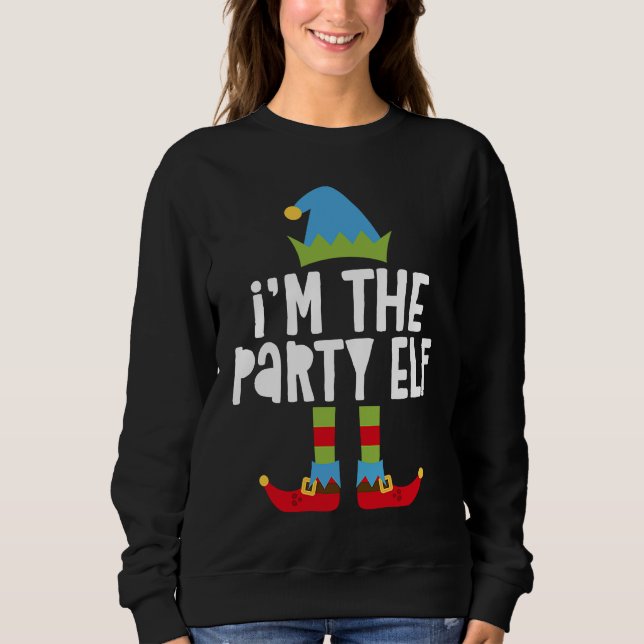 Moletom I'm The Party Elf T  Matching Christmas Costume (Frente)