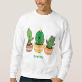 Camiseta Infantil Imagem de desenho animado cacto cacto cacto