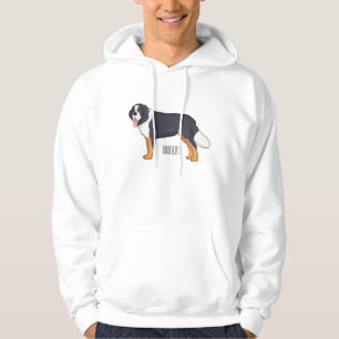 Moletom Imagem de desenho animado de cão da montanha Berne