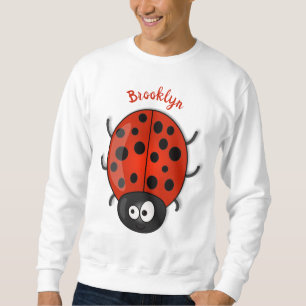 Moletom Imagem de desenho animado de joaninha vermelha, fe