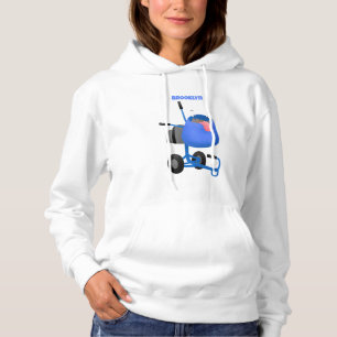 Moletom Imagem de desenho animado de misturador azul engra
